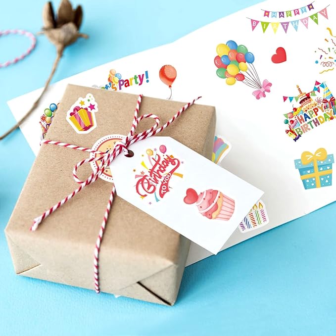 Happy Birthday Stickers for Kids Adults 660 Counts Large Happy Birthday - Image 3