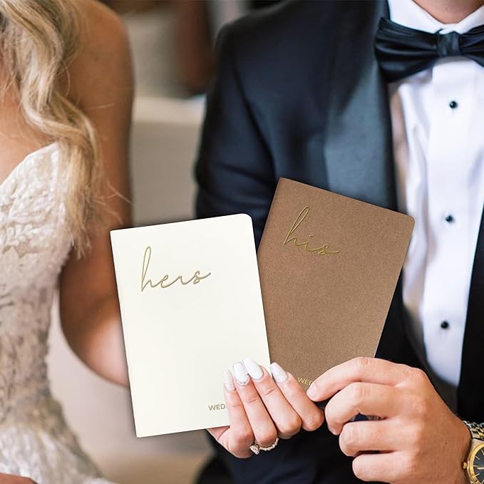 Wedding Vow Books His and Hers, Wedding Registry Gifts Ideas - Image 5