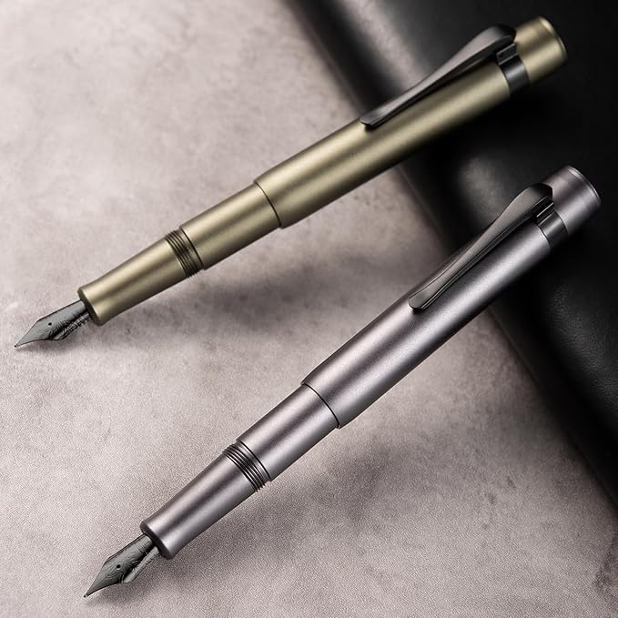 Hongdian M2 Black Forest Mini Fountain Pen, Long Blade Nib & Sleek Shape - Image 6