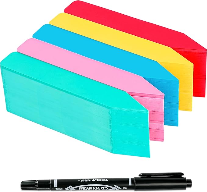 Plant Labels 500Pcs 4 Inch Plastic Plant Name Tags by TDHDIKE