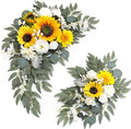 Faux Flower Swag Set of 2 for Wedding Welcome Signs Floral Swag Wedding by Piklado