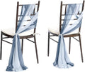 Ling's moment Wedding Chair Sashes Cover Aisle Decorations Draping Fabric by LingsMoment