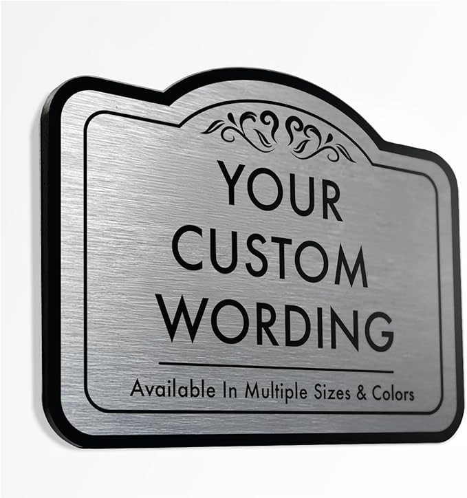Custom Decorative Outdoor Metal Signs, Personalized Aluminum, Waterproof Made by SpeedyOrders