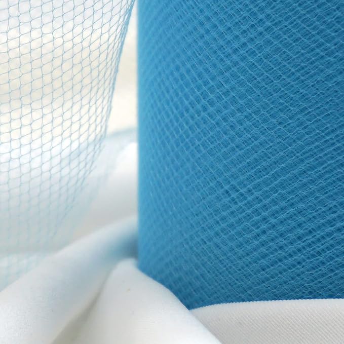 Turquoise Tulle Fabric Roll 6 Inch X 300 FT Matte Tulle Ribbon Netting Mesh - Image 5