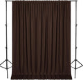 DWCN 10x8 FT Brown Backdrop Curtains by DWCN