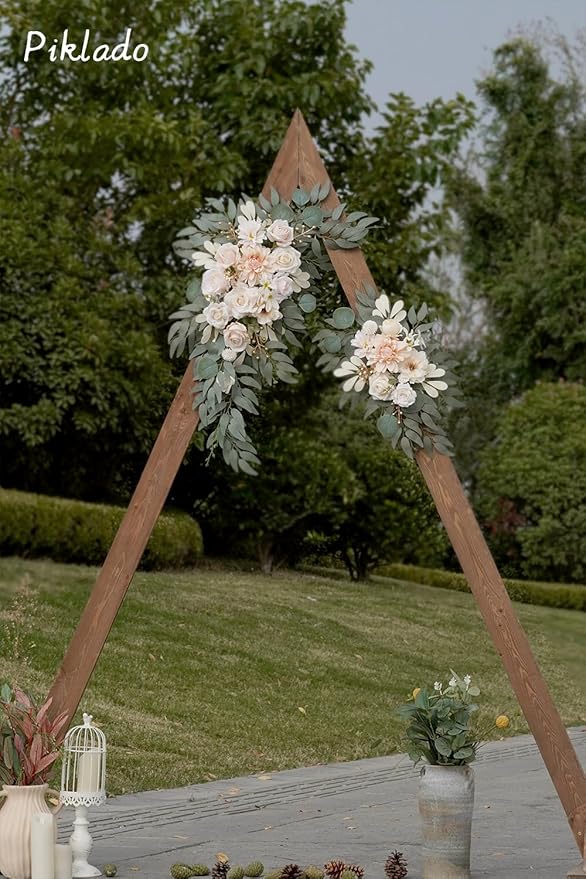 Faux Flower Swag Set of 2 for Wedding Welcome Signs Floral Swag Wedding - Image 5