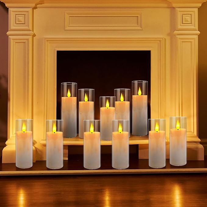 Set of 24 Flickering Flameless Candles Battery Operated - Image 3