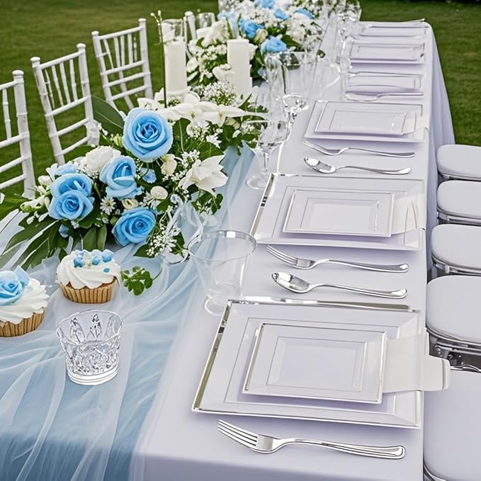 Festiva 350Pcs Silver Plates - Image 6
