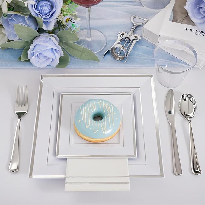 Festiva 350Pcs Silver Plates - Image 5