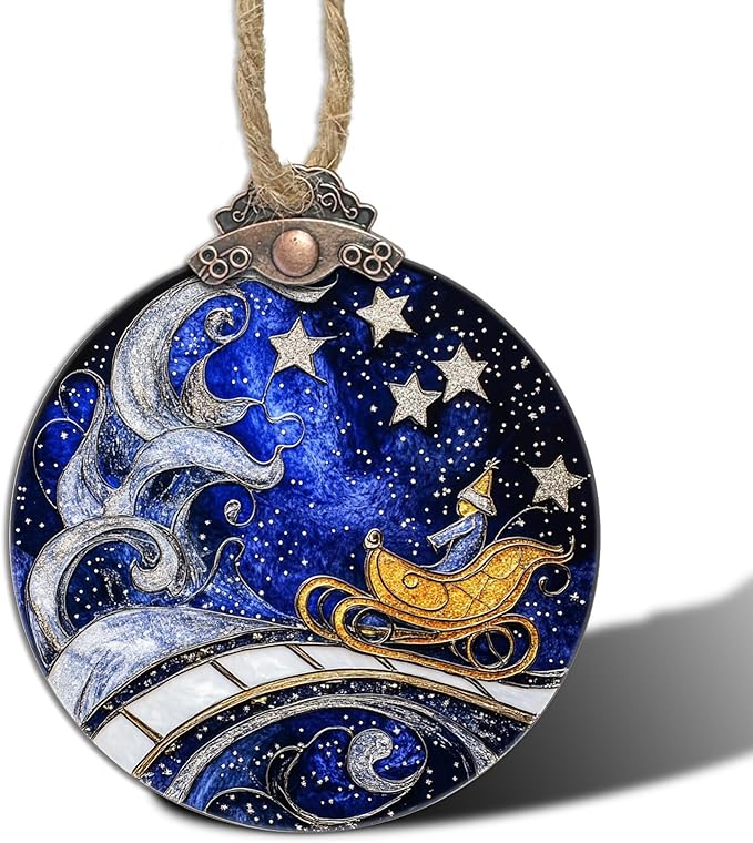 Stained Glass Christmas Decorations by Follow