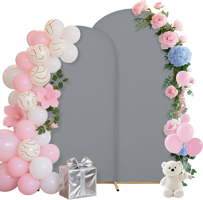 Wedding Arch Covers Arch Backdrop Cover Arch Stand Covers 7.2FT 6FT Set of 2 by Unknown