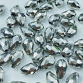 50pcs 10x15mm Teardrop Crystal Glass Beads Vertical Hole Faceted Glass Teardrop by ChooseBeadsChooseHonkoolly