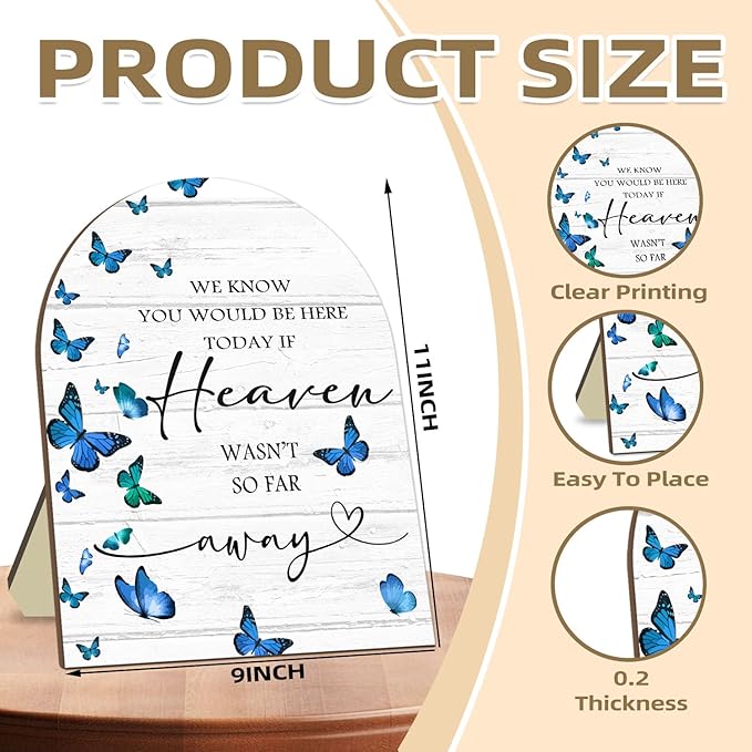 Memorial Sign for Wedding, Bridal Shower Table Decorative Sign, We Know You - Image 2