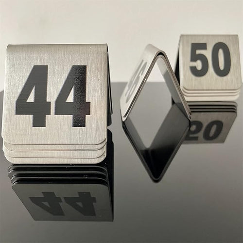 10 Pcs Metal Place Cards Stackable Tent Style Table Numbers，Place Card Holders - Image 2
