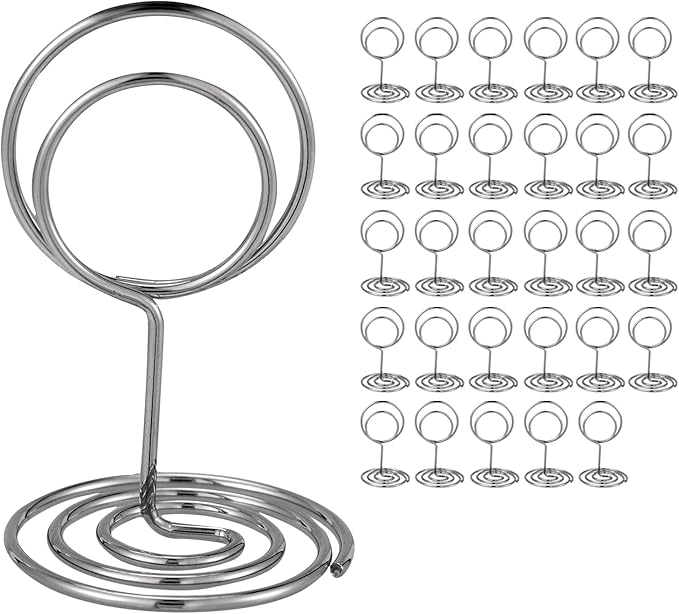 30PCS Table Number Holders Place Card Holder by UMETDO