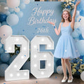 3FT Marquee Numbers 26, Large Light Up Number 26, Happy 26th Birthday by Tongjoy
