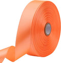 Orange Solid Satin Ribbon 1 Inch 50 Yards Solid Polyester Fabric Ribbon by Riunbb