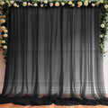 10ft X 10ft Black Sheer Backdrop Curtain by Partisky