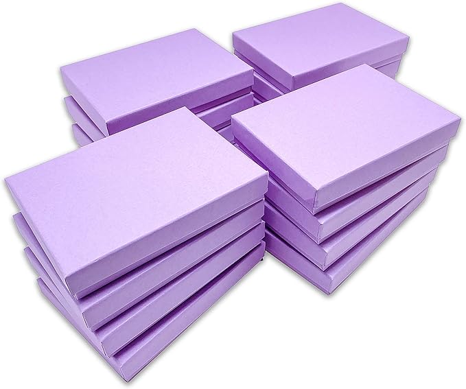 TheDisplayGuys - 25-Pack #53 Kraft Paper Cardboard Gift Boxes/Jewelry Cases w. - Image 8