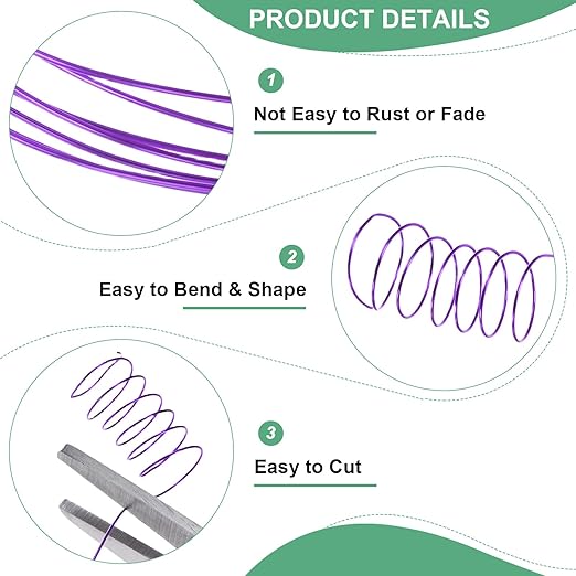 2-Rolls 0.2mm Jewelry Wire, 32 Gauge 328FT Craft Wire Copper Beading Wire - Image 2