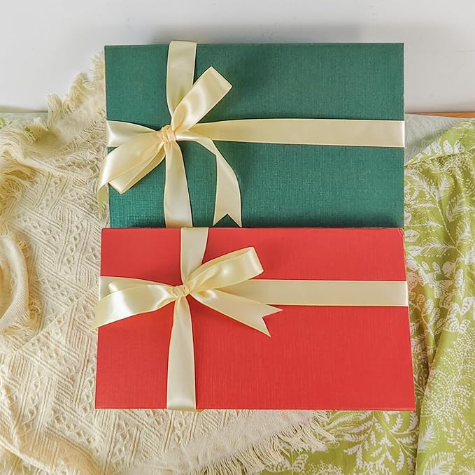 Rinrda Large Green Gift Box, 13.75"x9"x4.5", Gift Boxes - Image 5