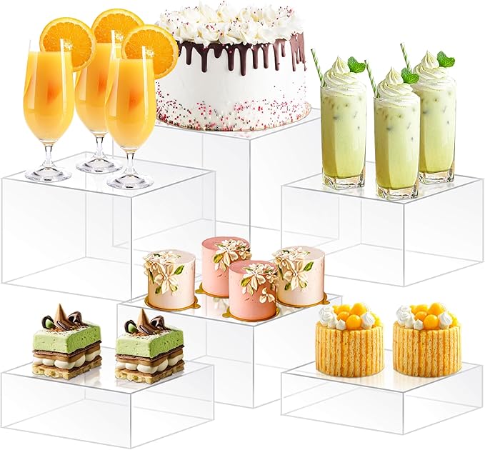 6Pcs Buffet Risers, Food Risers by Unknown