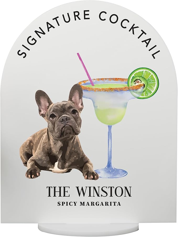 Pet Signature Drink Wedding Signs by Elation+Factory+Co.