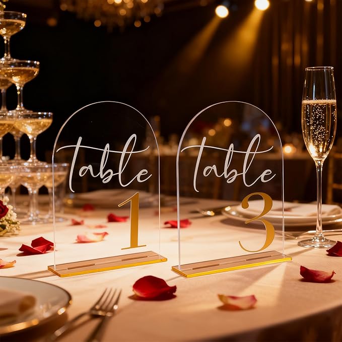 Arch Wedding Table Numbers 1-10 - Image 5