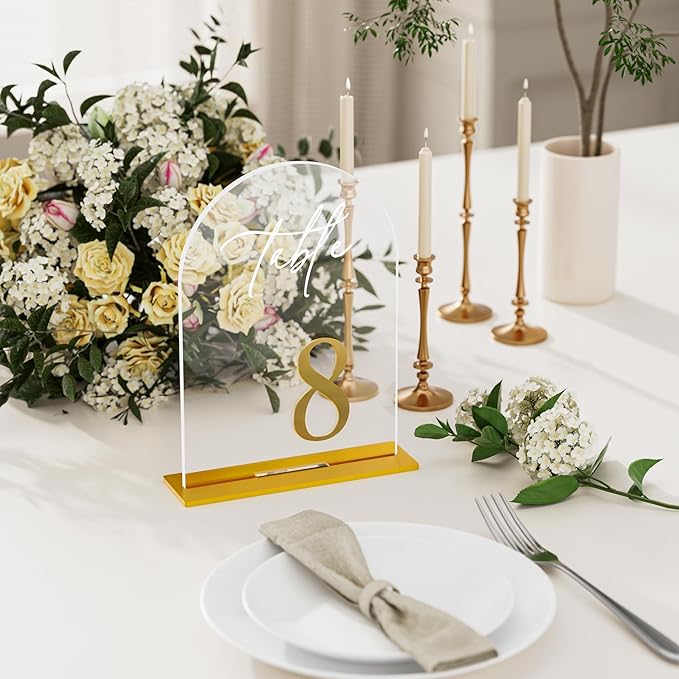 Arch Wedding Table Numbers 1-30 - Image 6