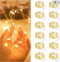 12 Pack Fairy Lights Battery Operated String Lights，7FT 20LED Waterproof Silver by Bexdir