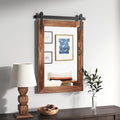 COGOOD Farmhouse Barn Door Wall Mirror by COGOOD