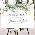Generic Personalized Wedding Welcome Sign, 18x27 Inch, Wedding Decor, by CENOVACY