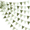 32Ft Sage Green Party Decorations Sage Gingham Banner Olive Green Buffalo Plaid by pinkblume