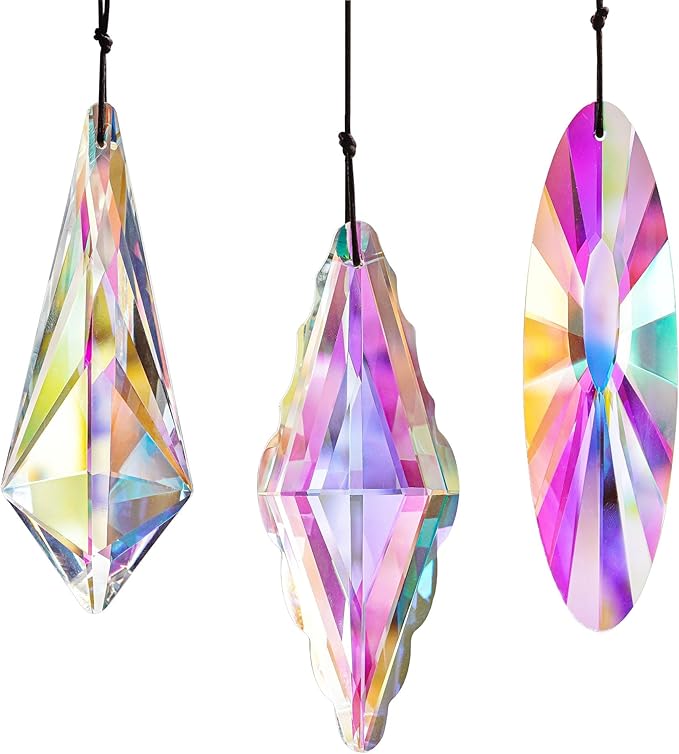 3 Pack 5'' Large Crystal Prisms Suncatchers - Image 7