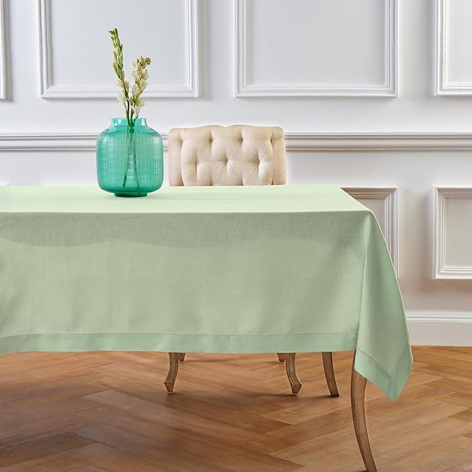 Solino Home Linen Tablecloth for Rectangle Tables 60 x 90 Inch - Image 5