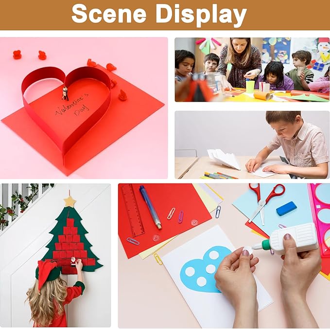120 Sheets Dark Red Cardstock 8.5 x 11 Craft Paper, 92lb Christmas Red Card - Image 7