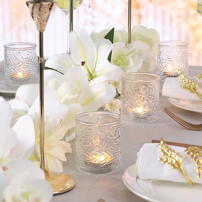 24 pcs Clear Votive Candle Holders, Glass Candle Holders - Image 6
