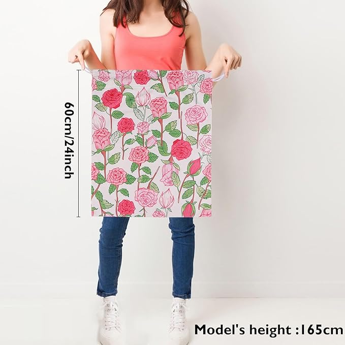 Drawstring Gift Bags, Extra Large 24"x 20" | Premium Canvas Storage Bags | - Image 4