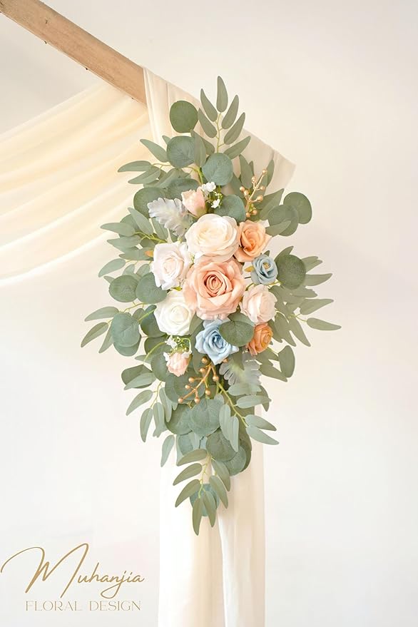 Artificial Wedding Arch Flowers Kit, Ceremony Decoration, Floral Outdoor Party - Image 4
