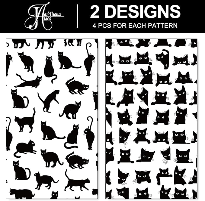 JarThenaAMCS 8 Sheets Cat Wrapping Paper - Image 3