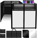 Portable DJ Booth 40" x 20", DJ Facade Table by SHMQYSY