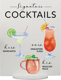 Signature Cocktail Sign | Acrylic Wedding Bar Menu | Bar Menu Sign | Bar Sign | by Elation+Factory+Co.