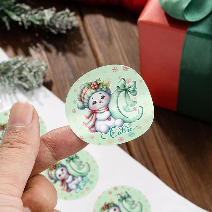callie Personalized Christmas Stickers - Image 7