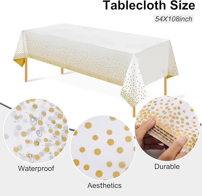 Festiva 176Pcs Gold Plates Disposable - Image 3