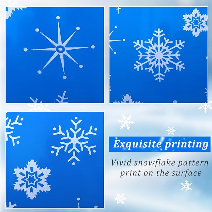 Skylety 40 Pieces Snowflake Balloons Bulk Winter Transparent Snowflake Latex - Image 3