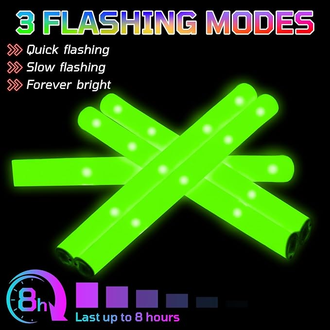 Foam Glow Sticks Bulk, Glow Party Supplies - Image 4