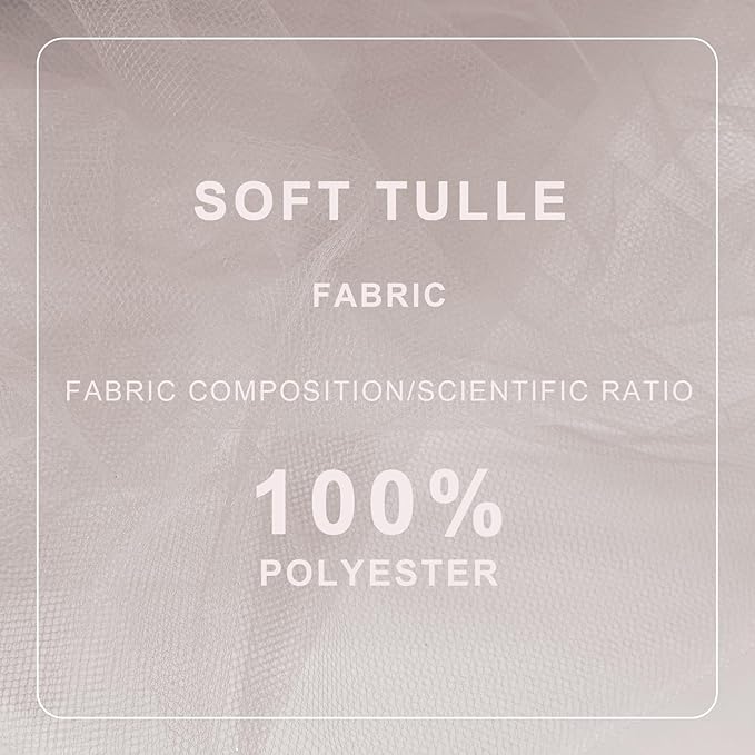 Silver Tulle Fabric Roll Spool Bolt Large Tulle Wedding Party Decoration - Image 4
