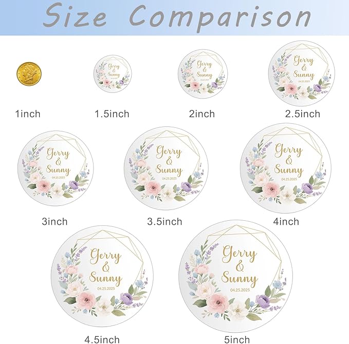 Custom Round Sticker Labels Personalized Stickers - Image 4
