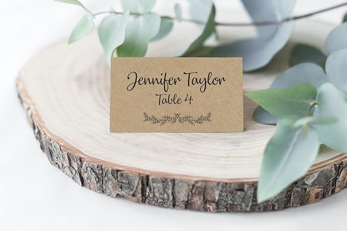 Printed Party Table Place Cards - Image 2