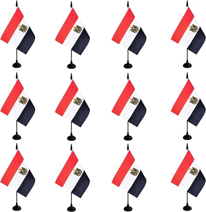 Egypt Desk Flag, 12 Pack Egyptian Table Office Flag by Unknown